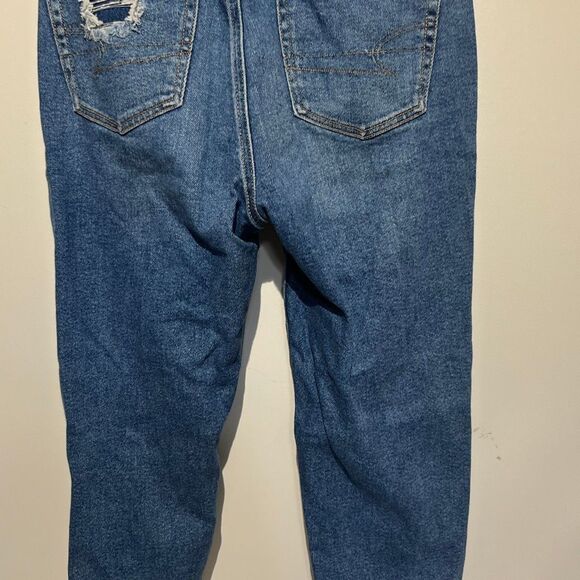 American Eagle Outfitters Women's Blue Stretch Skinny Distressed Jeans Size 0 - Picture 8 of 11